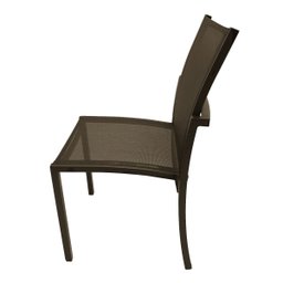 Cadeira Confortável sem Braço Tela Sling Alumínio Jantar Gourmet - 3