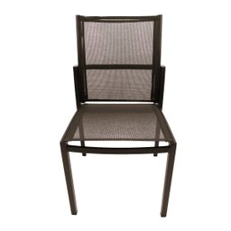 Cadeira Confortável sem Braço Tela Sling Alumínio Jantar Gourmet - 4