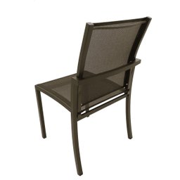 Cadeira Confortável sem Braço Tela Sling Alumínio Jantar Gourmet - 2