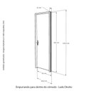 Ver imagem 3 de Porta Lisa Curupixa Batente Ecolológico 11 Fechadura 813/02 62 x 2,10 Abertura Direita Marrom/Produt