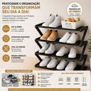 Ver imagem 7 de Sapateira Organizador Sapatos 4 Prateleiras Preto 10 Pares Tenis Chinelos Quarto Closet Lavanderia