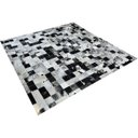 Ver imagem 2 de Tapete de Couro Preto Branco Salino 2,00x2,00 C/B Peça 10x10