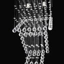 Ver imagem 3 de Lustre para Sala, Corredor, Quarto, Cristal K9 Base 38x38