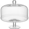 Prato Bolo Boleira com Pé 26x27x27cm Vidro com Tampa - 1