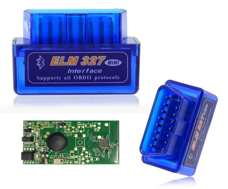 Mini Scanner ELM327 Entrada Bluetooth Obd2 Versão 1.5 Azul