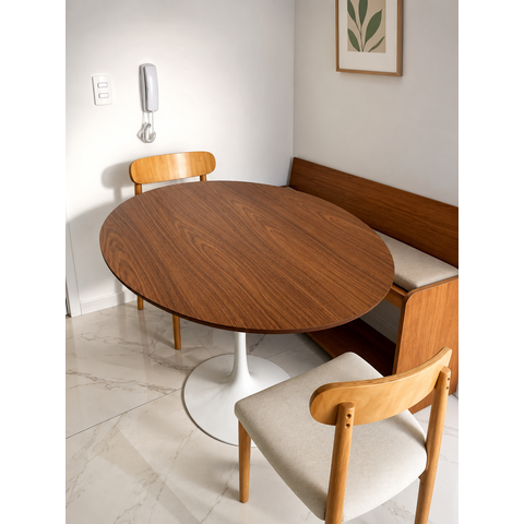 Mesa de Jantar Saarinen Oval 120x80cm - Freijó