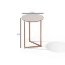 Ver imagem 6 de Mesa Lateral De Sala Pé De Ferro Sofá Apoio Canto Moderna