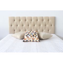 Cabeceira Premium Solteiro com Botões 90x60cm Off White - 2
