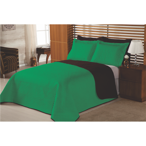 Cobre Leito Solteiro Dupla Face 2 Pçs Florença:verde