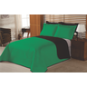 Cobre Leito Solteiro Dupla Face 2 Pçs Florença:verde - 1