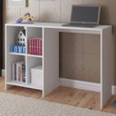 Ver imagem 6 de Mesa Escrivaninha 4 Nichos 110 Cm Trix Branco Arly