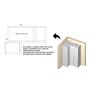Guarda Roupa de Canto Reto 3 Portas MDF Lotus Belmax:Carvalho - 12