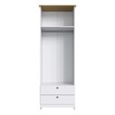 Ver imagem 5 de Guarda-Roupa Solteiro 60cm 2 Portas 2 Gavetas RP2220 Branco/Ipê - Decibal