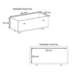 Casinha Nina Organizadora de Brinquedos 100% Mdf Rosa - 10