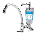 Ver imagem 1 de Torneira Filtro Cozinha Bica Móvel Parede ABS 1085 C-72 ¼ Vol