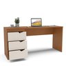Escrivaninha Mesa Escritório 3 Gavetas 163cm X 77cm Porto - 4