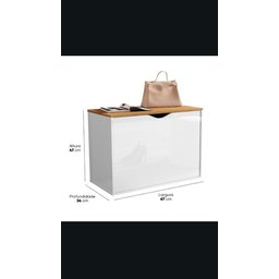 Sapateira Pequena 2 Andares para Calçados até Número 42:branco Nature - 3