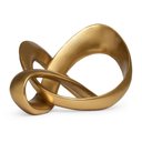 Ver imagem 2 de Escultura Decorativa Abstrata em Poliresina Dourada 30cm 21022 Mart