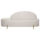 Ver imagem 4 de Poltrona Namoradeira Orgânica Maitê 1.80m Redondo Bege Sofa Store