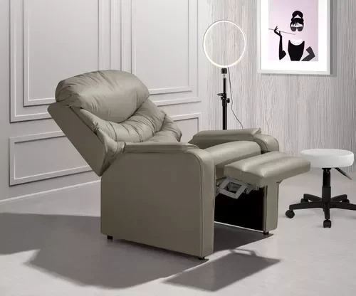 Ver imagem 1 de Poltrona Reclinável Papai Luxo D28 Estética - Corano Bege