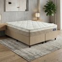 Ver imagem 3 de Cama Box Colchão Queen Molas Ensacadas Euro In Natural Confort 158x198x63cm