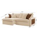 Ver imagem 6 de Sofá Dallas Linho Dois Módulos de 80cm B15 Meu Sofá Online