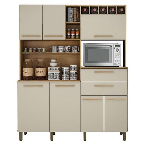 Armário de Cozinha Monte Rey Cinamomo Off White - Valdemóveis