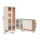 Ver imagem 5 de Cristaleira Guanabara e Buffet Vitória Off White/freijo