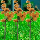 Ver imagem 2 de Kit 4 Plantas Artificiais Mamonas Decoração de Jardim 70cm