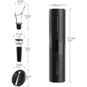 Ver imagem 3 de Kit Saca Rolhas - Abridor de Vinho Elétrico Automático com Cortador e Arejador - Recarregável