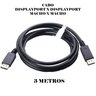 Cabo Displayport Macho X Cabo Displayport Macho 3 Metros - 3