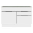 Ver imagem 7 de Balcão Gabinete de Pia 120 cm 1 Portas e 2 Gavetas (Com Tampo) Branco Stella Madesa