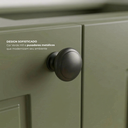 Ver imagem 6 de Cozinha Compacta Modulada 2 Peças Balcão com Tampo 3 Gavetas e Armário Aéreo em MDF Sevilha Verde Hill/Cinza Argila