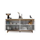 Ver imagem 3 de Aparador Buffet Sala Flow 4 Portas com Pés de Madeira - Rede Móveis