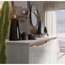 Ver imagem 4 de Aparador Buffet Sala Flow 4 Portas com Pés de Madeira - Rede Móveis