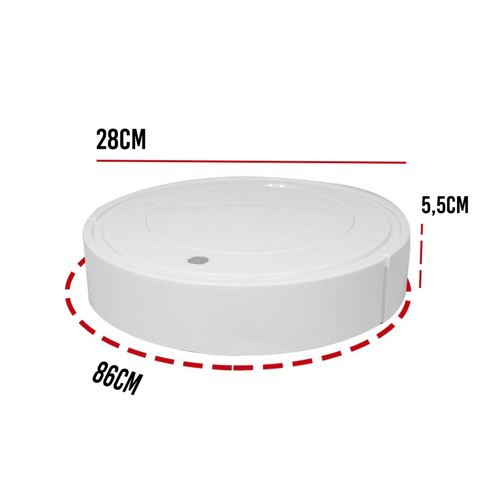 Robo Inteligente Aspirador Po Passa Pano Varre Limpa Casa Sensor Anti queda Anti Obstaculos Limpeza - 2