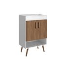 Ver imagem 3 de Gabinete com Pés para Banheiro sem Cuba 2 Portas Verona