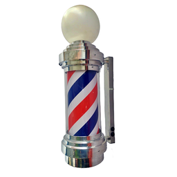 BARBER POLE GIRATÓRIO 80CM TAMANHO BIG VOLTAGEM BIVOLT. - 1