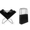 Churrasqueira Dobrável Portátil Est Preto Cx Aço Carbono e Grelha Inox - 3