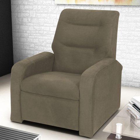 Poltrona do papai Reclinável Classic - Marrom Granite