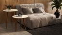 Ver imagem 2 de Mesa Lateral e Apoio Redonda Pés Palito Cores Variadas - Comprar Moveis em Casa: Off White / Freijó