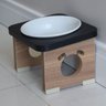 Comedouro Elevado Cachorro Pet Mdf Colors Preto - 5