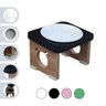 Comedouro Elevado Cachorro Pet Mdf Colors Preto - 1