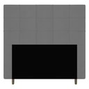 Ver imagem 1 de Cabeceira Cama Box Casal Leiria 140cm Suede Cinza - Abmaza