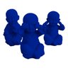 Kit Trio Buda 3d Decoração Cego Surdo Mudo Paz Harmonia - Azul - 2