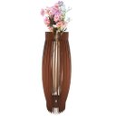 Ver imagem 1 de Vaso de Chão Decorativo Grande Obelisco Mdf:marrom