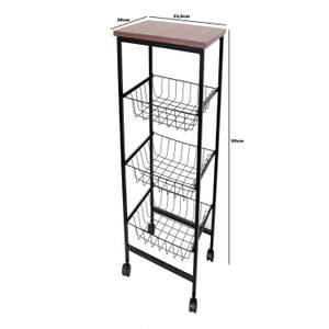 Fruteira Tubular Est Cestos Tampo Amd Claro