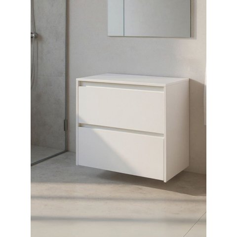 Gabinete para Banheiro 60cm MDF Branco Dubai - On Móveis