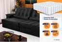 Ver imagem 4 de Sofá Retrátil Reclinável 250cm Ascari Suede Velut com molas Ensacadas - King House