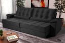 Ver imagem 1 de Sofá Retrátil Reclinável 250cm Ascari Suede Velut com molas Ensacadas - King House